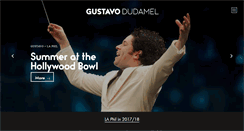 Desktop Screenshot of gustavodudamel.com