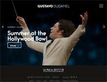 Tablet Screenshot of gustavodudamel.com